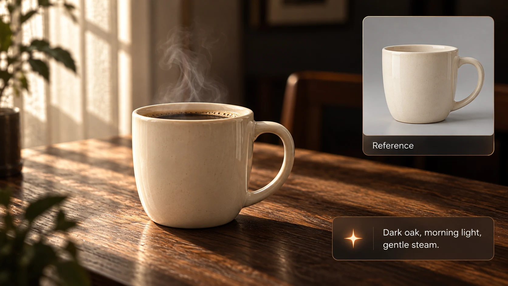 Coffee cup product concept